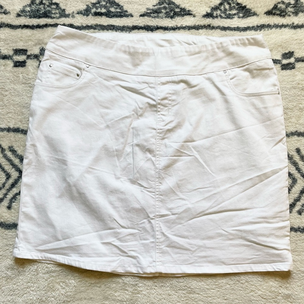 Blair White Denim Skirt